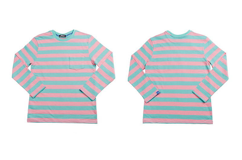 [WALD] WALD Stripe Pocket T-shirts (민트/핑크)