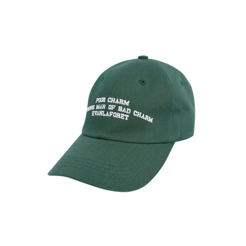 에번라포레UNISEX POOR CHARM BASEBALL CAP 그린볼캡 모자