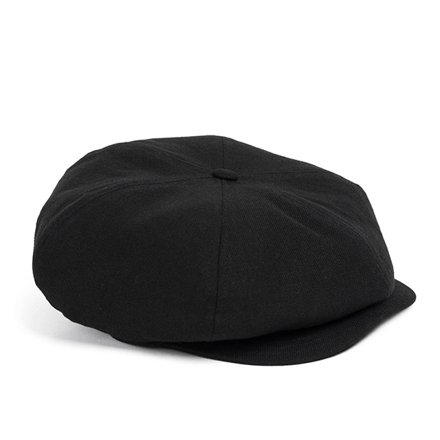 와일드브릭스LINEN-COTTON NEWSBOY CAP (black)