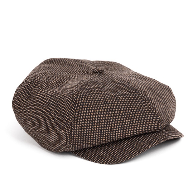 와일드브릭스HOMESPUN NEWSBOY CAP (brown)