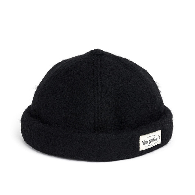 와일드브릭스MGL WOOL BRIMLESS CAP (black)