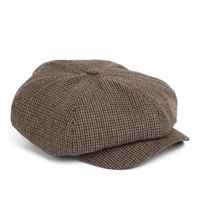 와일드브릭스BN HOUNDSTOOTH NEWSBOY CAP (brown)