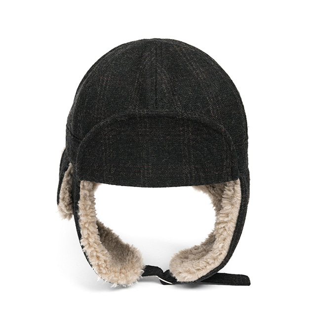와일드브릭스CH WOOL TRAPPER HAT (dark grey)