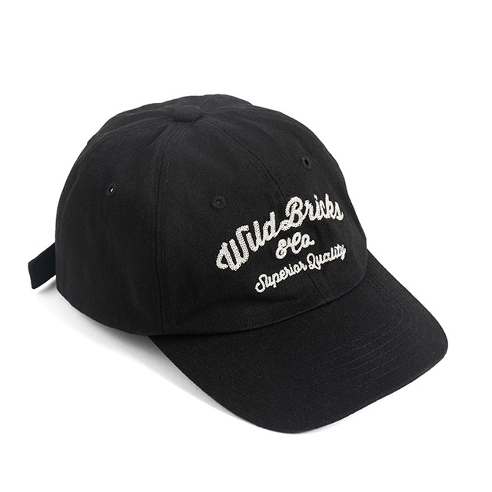 와일드브릭스CT CHAIN STITCH LOGO CAP (black)
