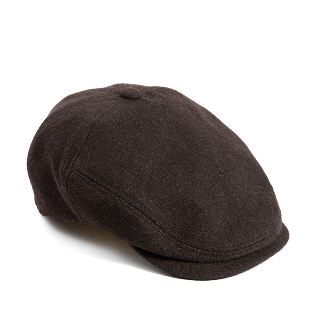 와일드브릭스MELTON WOOL HUNTING CAP (dark brown)