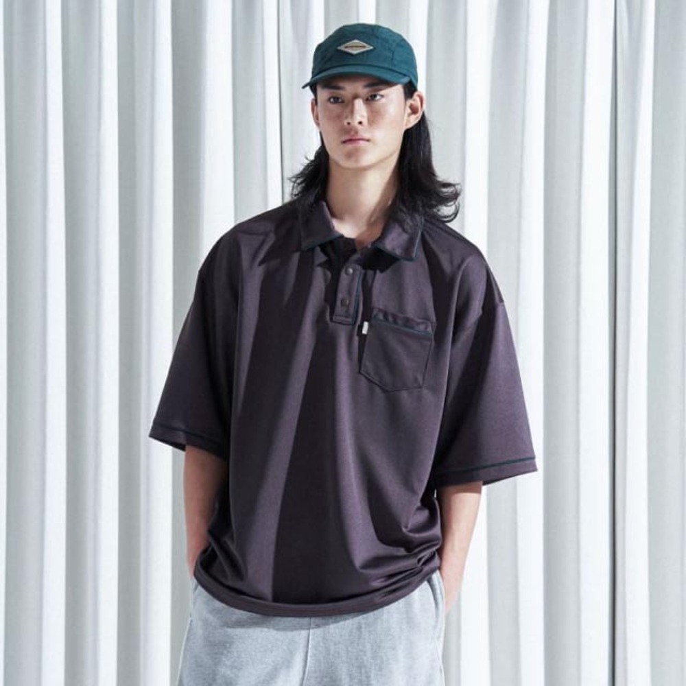 NYPGoofy Skater Boy Polo Shirt 브라운반팔 폴로 셔츠