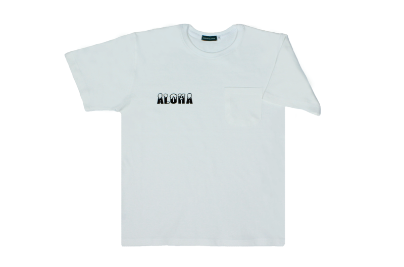 [츄앙] Aloha Pocket T-Shirts (화이트)