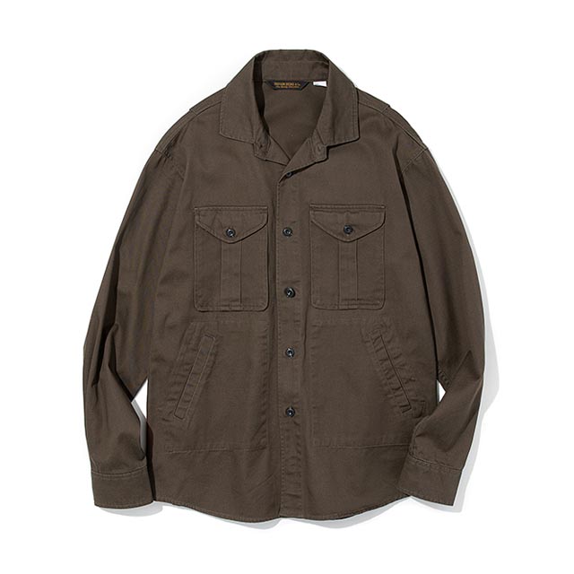 유니폼브릿지18fw cotton shirts jacket 브라운셔츠 자켓