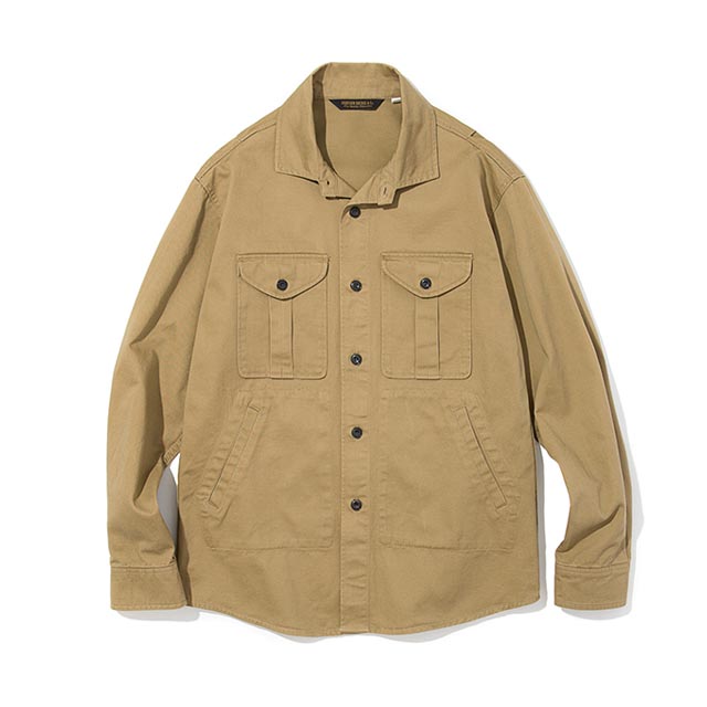 유니폼브릿지18fw cotton shirts jacket 베이지셔츠 자켓
