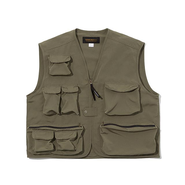 유니폼브릿지19ss fishing vest 세이지그린조끼 베스트