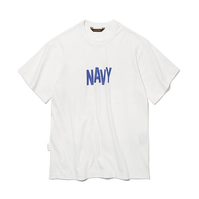 유니폼브릿지19ss navy logo s/s tee 오프 화이트반팔 반팔티