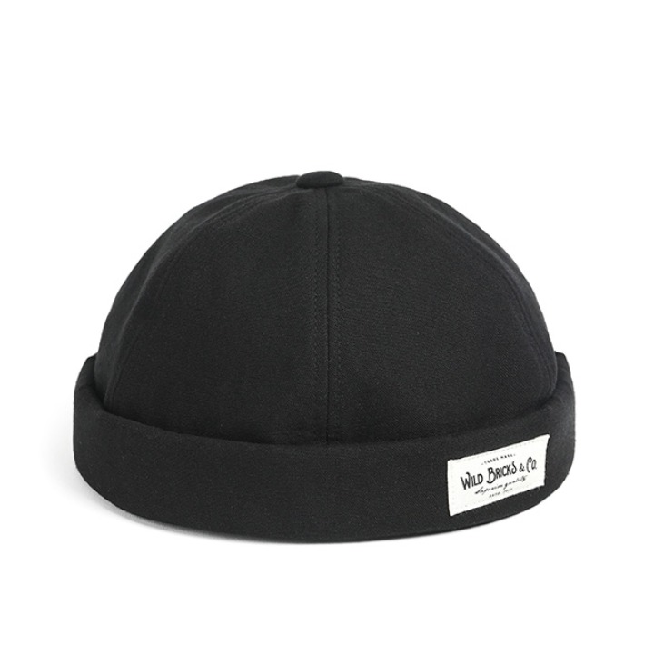와일드브릭스BI OXFORD BRIMLESS CAP (black)