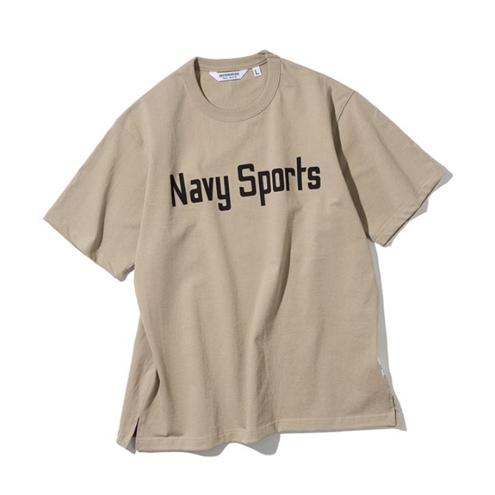 유니폼브릿지20ss navy sports logo tee 샌드반팔 반팔티