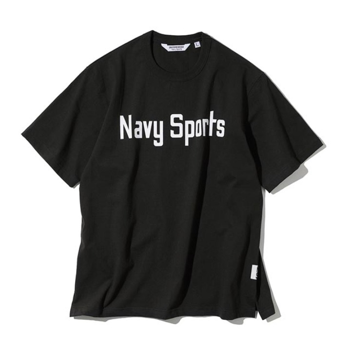 유니폼브릿지20ss navy sports logo tee 차콜반팔 반팔티