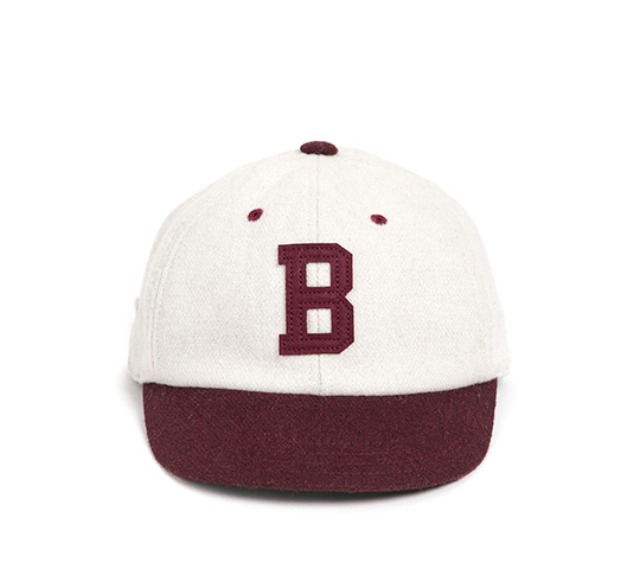 와일드브릭스MELTON WOOL BASEBALL CAP (burgundy)