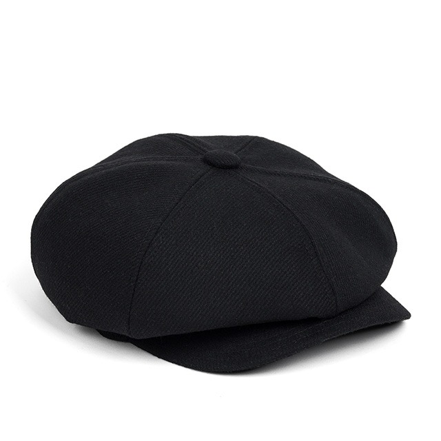 와일드브릭스LB HEAVY TWILL NEWSBOY CAP (black)