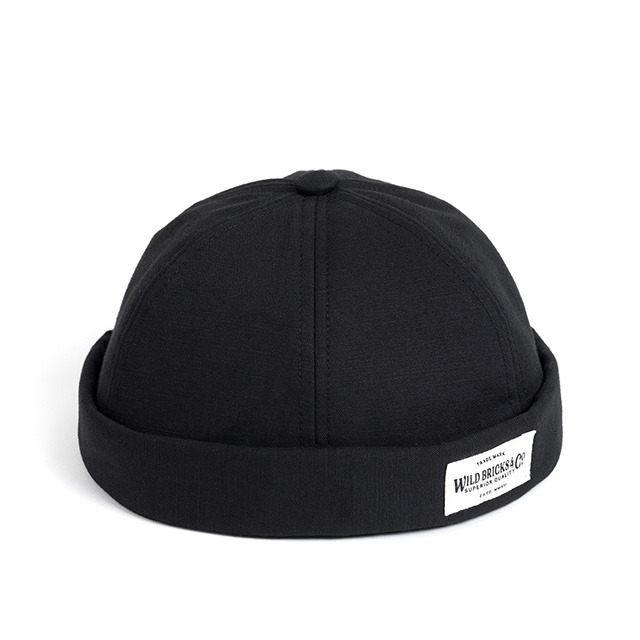 와일드브릭스LB COTTON BRIMLESS CAP (black)