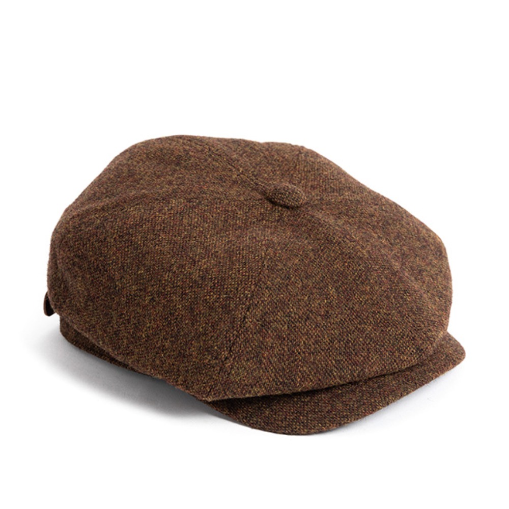 와일드브릭스LB TWEED NEWSBOY CAP (brown)