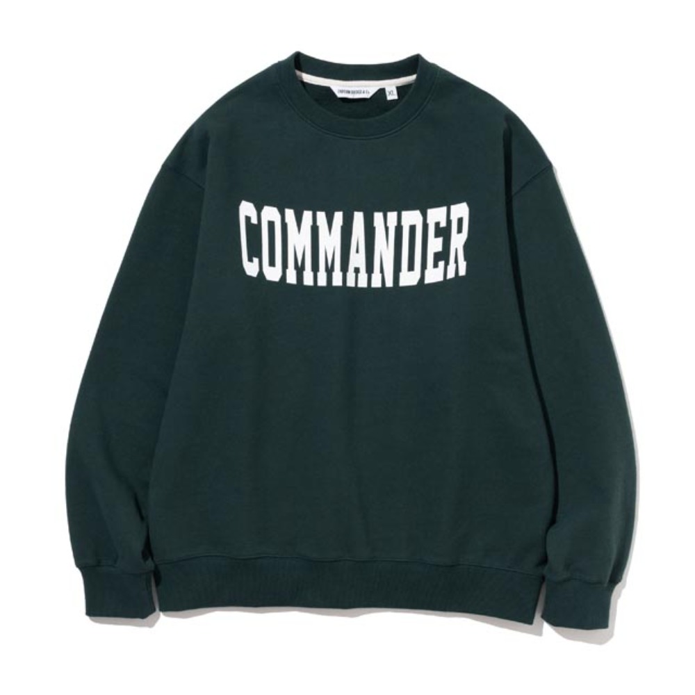 유니폼브릿지22ss commander sweatshirts 그린맨투맨 스웻셔츠