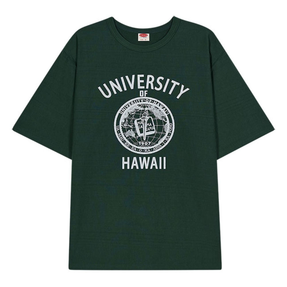 유니온발란트University Hawaii t-shirts 딥 그린반팔 반팔티