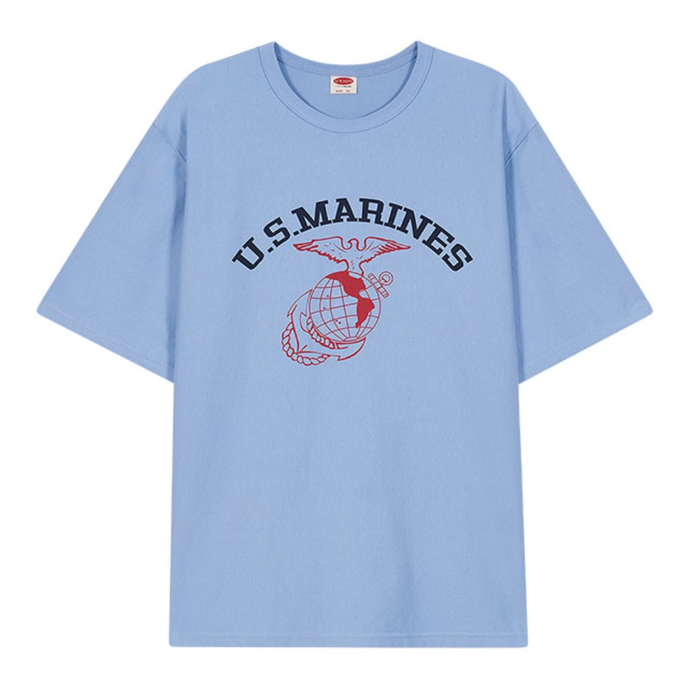 유니온발란트U.S Marines t-shirts 스카이 블루반팔 반팔티