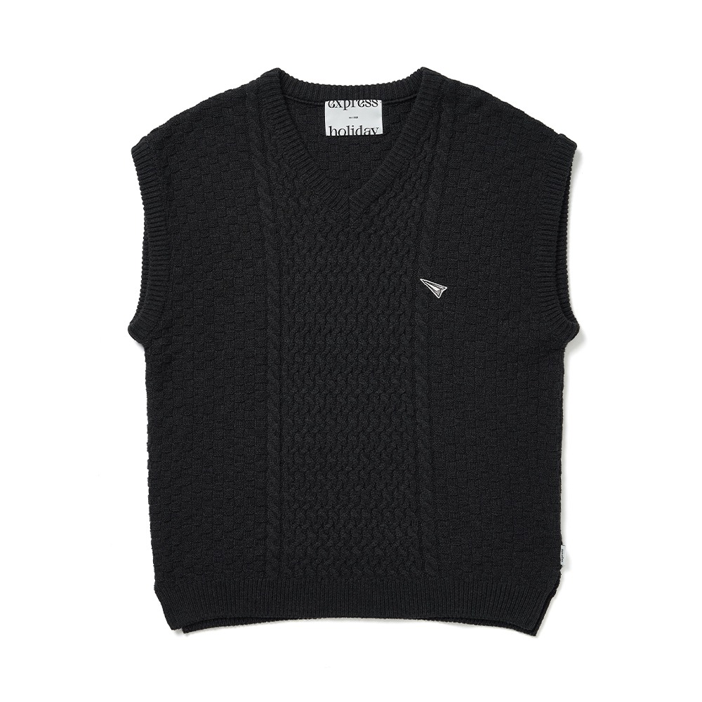 익스프레스홀리데이Cable Knit Vest  챠콜조끼 베스트