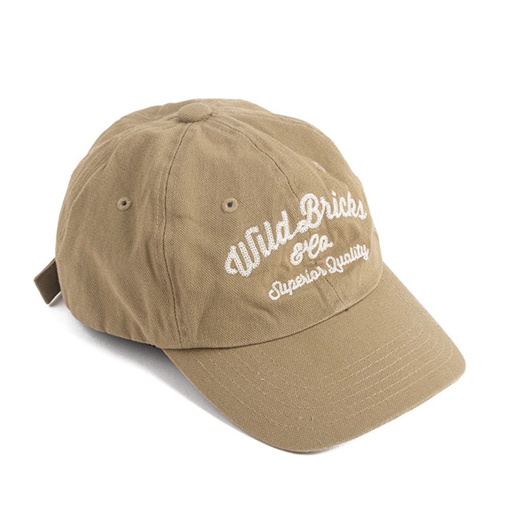 와일드브릭스CT CHAIN STITCH LOGO CAP (beige)
