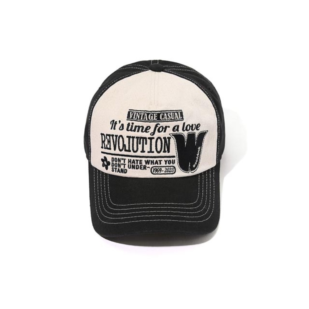 오가프Revolution 5-Pannel Cap 블랙모자 볼캡